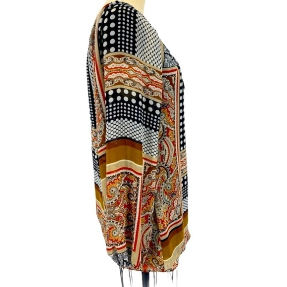 Boston Proper peasant Blouse boho oversized size Medium - Picture 4 of 9